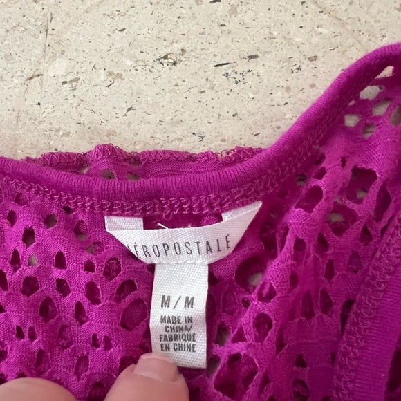 NWT Meshy Aeropostale Racer Back Size Medium - Picture 4 of 4